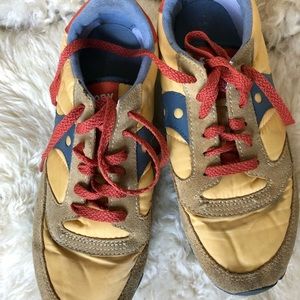 Saucony mustard and gray
